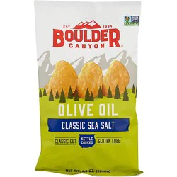 Boulder Canyon Olive Oil Sea Salt Kettle Potato Chips- 6.5 Oz