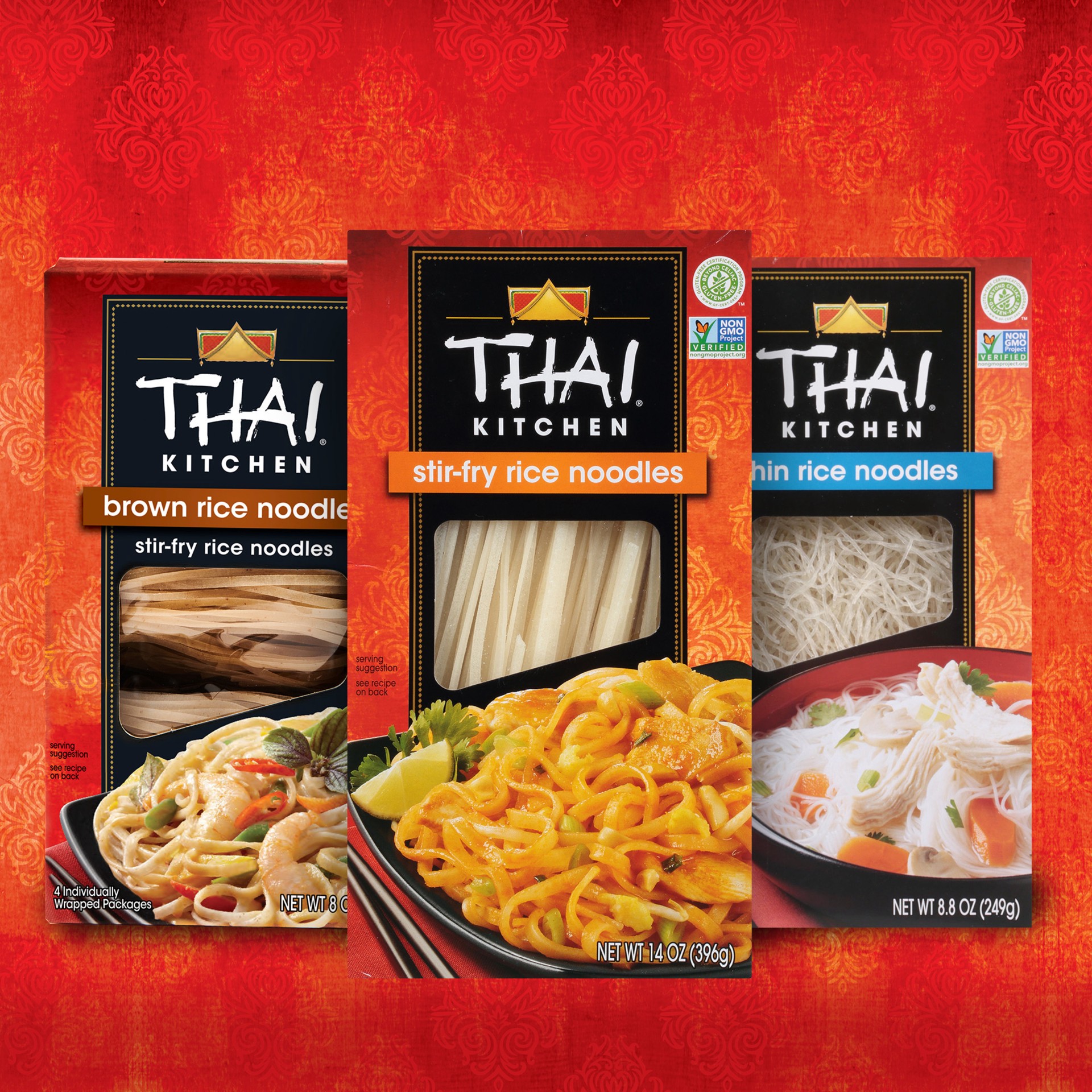 slide 2 of 8, Thai Kitchen Gluten Free Thin Rice Noodles - 8.8 Oz, 8.8 oz