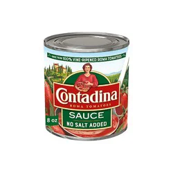 Contadina Tomato Sauce No Salt Added - 8 Oz