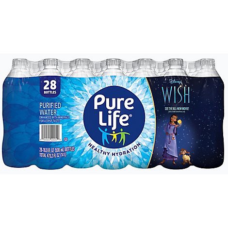 slide 1 of 1, Nestlé Pure Life Purified Water No Flavor In Bottles - 28-16.9 Oz, 473.2 oz