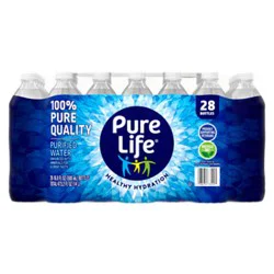 Pure Life Purified Water No Flavor In Bottles - 28-16.9 Oz