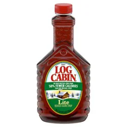 Log Cabin Lite Pancake Syrup - 24 Fl Oz