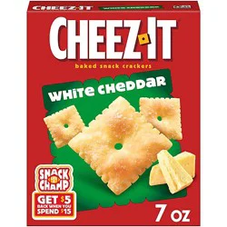 Cheez-It Cheese Crackers White Cheddar Baked Snack Crackers - 7 Oz