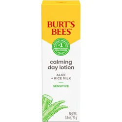 Burt's Bees Calming Day Face Lotion With Aloe And Rice Milk - 1.8 Oz