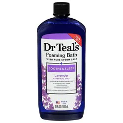 Dr Teals Foaming Bath Epsom Salt Pure Soothe & Sleep With Lavender - 34 Fl. Oz.