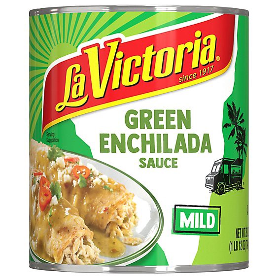 slide 1 of 1, La Victoria Sauce Enchilada Green Mild Can - 28 Oz, 28 oz