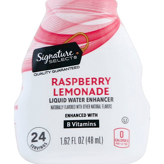 slide 1 of 10, Signature Select Liquid Water Enhancer Raspberry Lemonade - 1.62 Fl. Oz., 1.62 fl oz