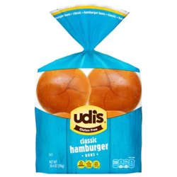 Udis Gluten Free Buns Classic Hamburger - 10.4 Oz