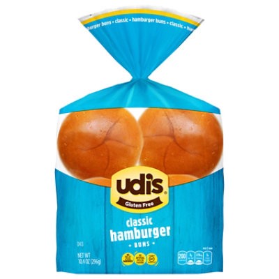 slide 1 of 5, Udis Gluten Free Buns Classic Hamburger - 10.4 Oz, 10.4 oz