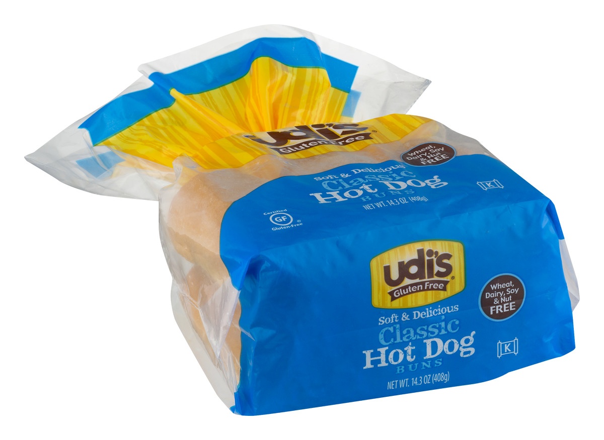 slide 2 of 9, Udi's Gluten Free Hotdog Buns, 14.3 oz