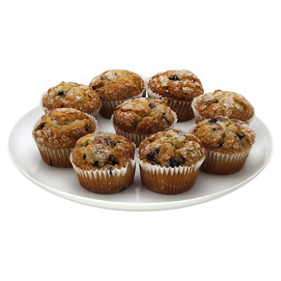 slide 1 of 1, Bakery Blueberry Muffins - 9 Count, 1 ct