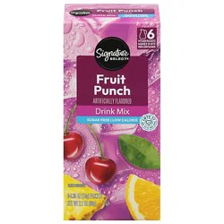 Signature Select Fruit Punch Drink Mix - 6-0.35 Oz