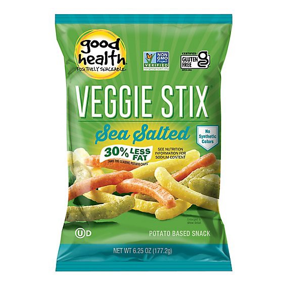 slide 1 of 1, Good Health Veggie Stix Sea Salt - 6.75 Oz, 6.25 oz
