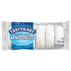 Tastykake Powdered Sugar Mini Donuts - 6 Count