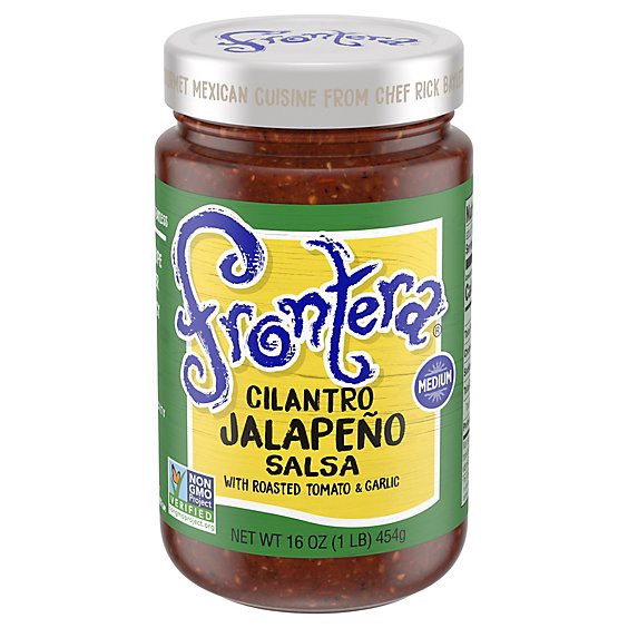 slide 1 of 5, Frontera Salsa Jalapeno Cilantro Medium Jar - 16 Oz, 16 oz