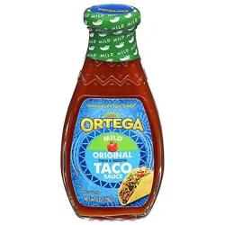 Ortega Taco Sauce Thick & Smooth Original Mild Bottle - 8 Oz