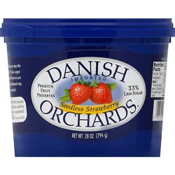 Danish Orchards Fruit Preserves Premium Seedless Strawberry - 28 Oz