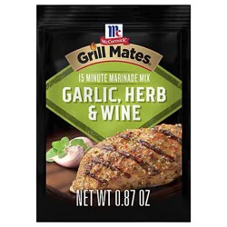 Mccormick Grill Mates Garlic - Herb & Wine Marinade Seasoning Mix - 0.87 Oz