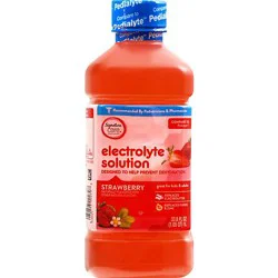 Signature Select/care Electrolyte Solution For Kids & Adults Strawberry - 1 Liter