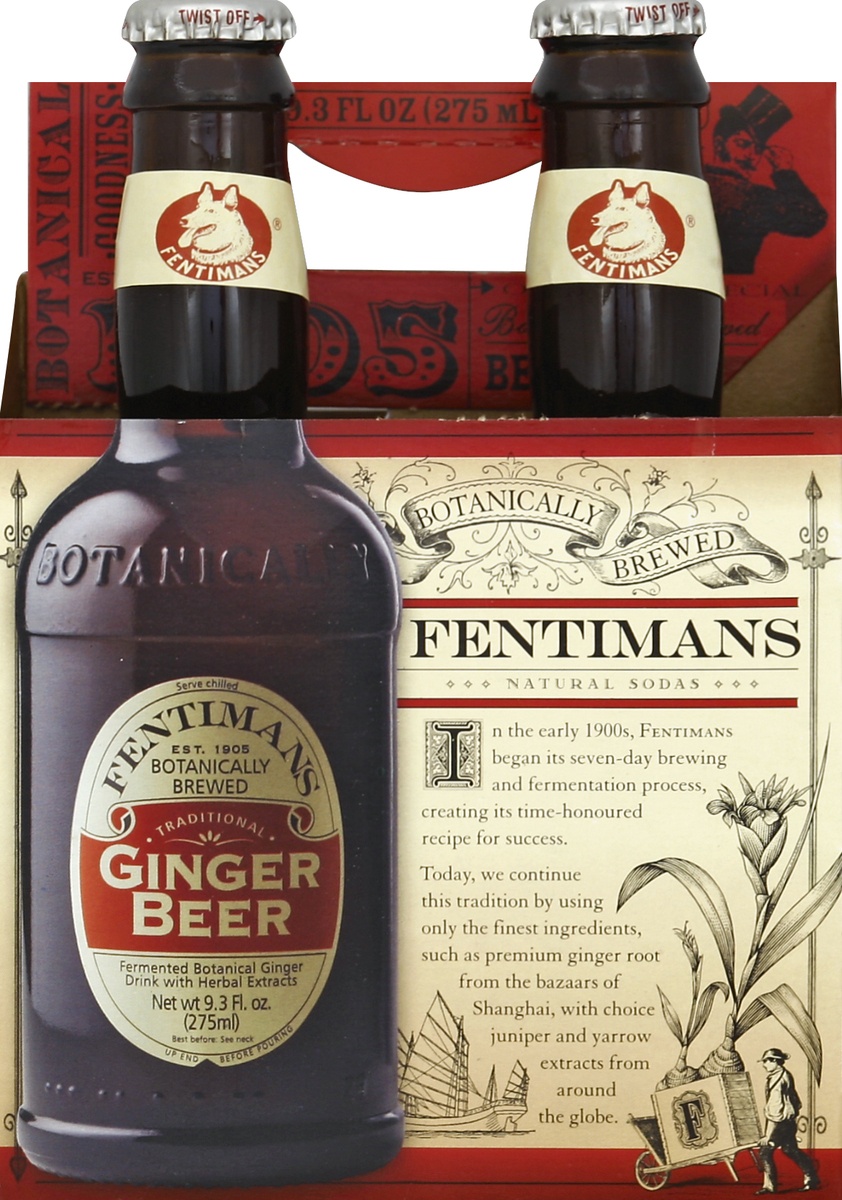 slide 4 of 4, Fentimans Ginger Beer / Glass Bottles, 4 ct
