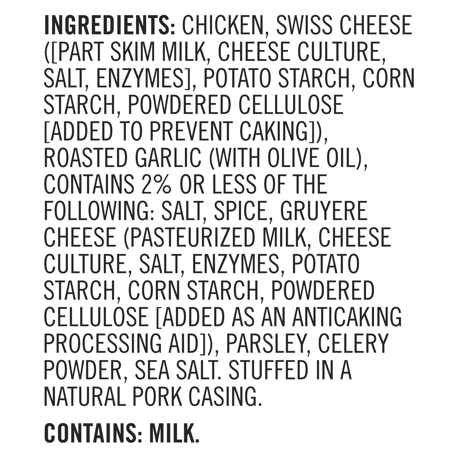 slide 3 of 3, Aidells Smoked Chicken Sausage Links Roasted Garlic Gruyere Cheese 4 Count - 12 Oz, 12 oz