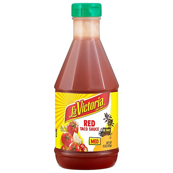 slide 1 of 1, La Victoria Sauce Taco Red Medium Bottle - 15 Oz, 15 oz