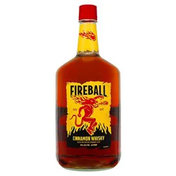 Fireball Hot Cinnamon Blended Whisky 66 Proof In Glass Bottle - 1.75 Liter
