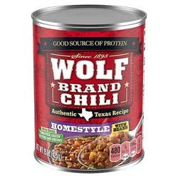 Wolf Brand Homestyle Chili With Beans - 15 Oz