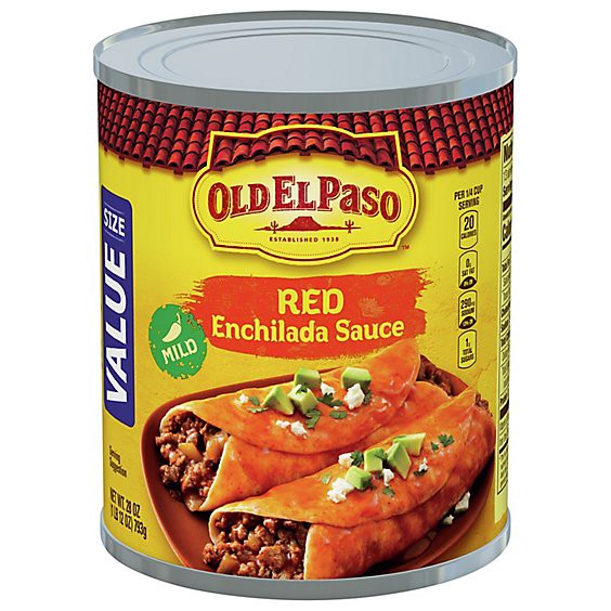 slide 1 of 1, Old El Paso Sauce Enchilada Red Mild Value Size Can - 28 Oz, 28 oz
