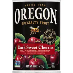 Oregon Fruit Products Pitted Dark Sweet Cherries In Heavy Syrup - 15 Oz