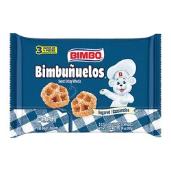 Bimbo Bimbunuelos Sugar Sweet Crispy Wheels Pastry - 3 - 6.99 Oz
