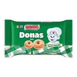 Bimbo Donas Azucaradas Sugared Donuts Club Pack - 6 - 11.10 Oz