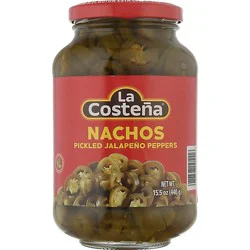 La Costena Jalapeno Nacho Slices Pickled Jar - 15.5 Oz