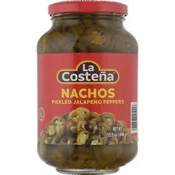 La Costena Jalapeno Nacho Slices Pickled Jar - 15.5 Oz