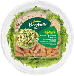 Bonduelle Bistro Grande Grilled Chicken Caesar Salad Bowl With Creamy Caesar Dressing - 12 Oz