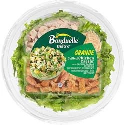 Bonduelle Bistro Grande Grilled Chicken Caesar Salad Bowl With Creamy Caesar Dressing - 12 Oz