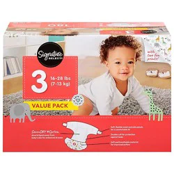 Signature Select/care Premium Baby Diapers Size 3 - 180 Count