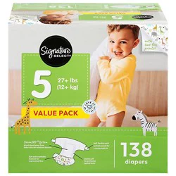 Signature Select/care Premium Baby Diapers Size 5 - 138 Count