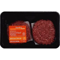 Signature Select 80% Lean Patty 20% Fat - 1.33 Lb