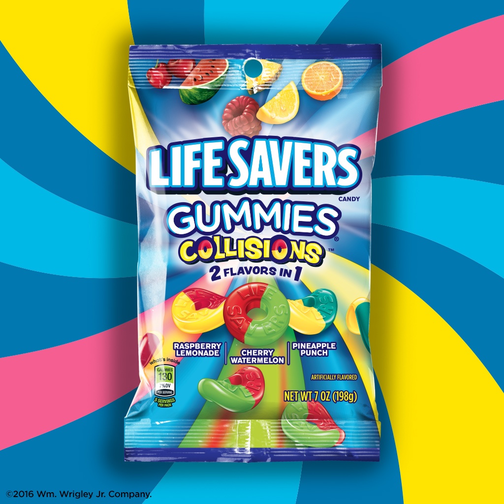 slide 5 of 7, Life Savers Gummy Candy, Collisions, 7 oz Bag, 7 oz