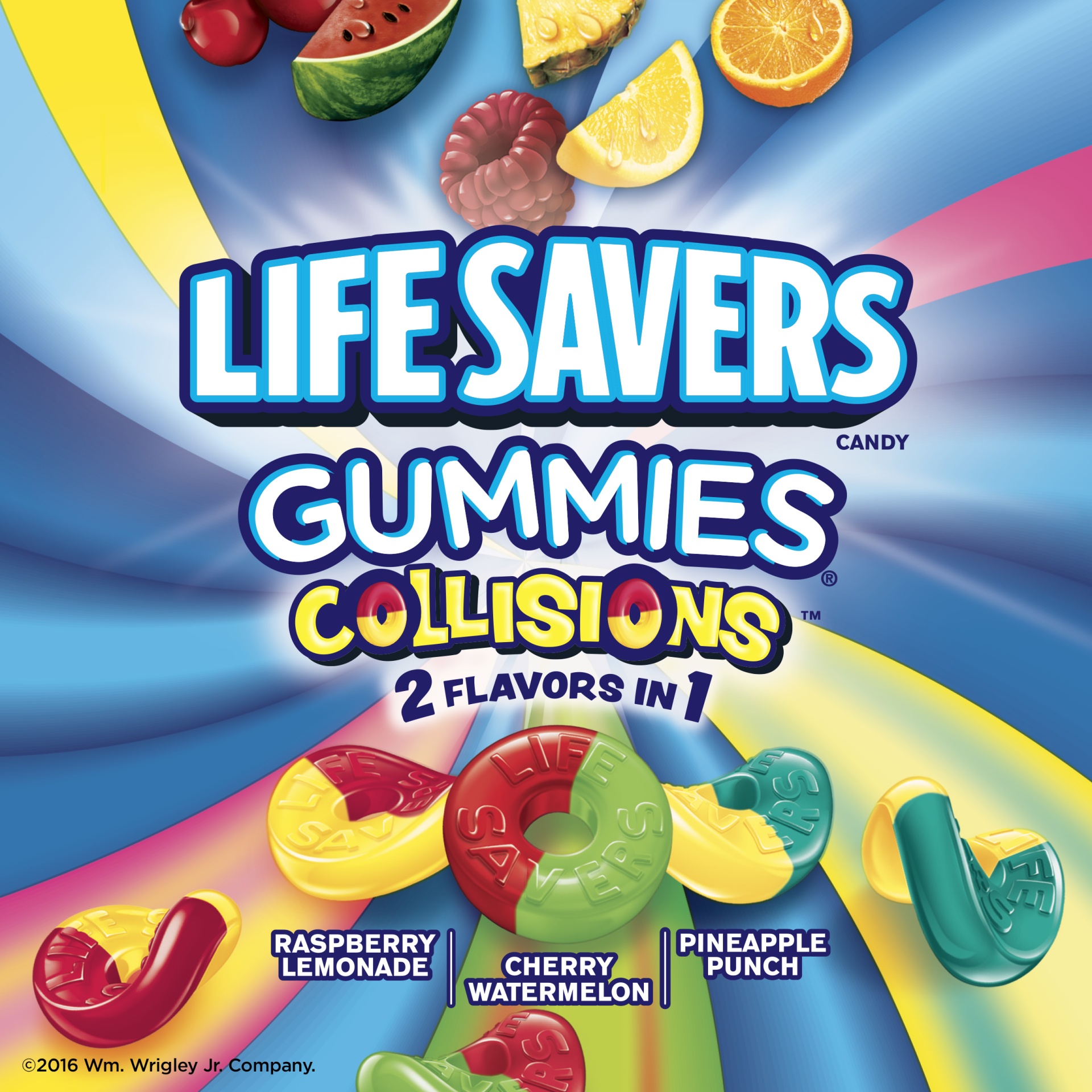 slide 7 of 7, Life Savers Gummy Candy, Collisions, 7 oz Bag, 7 oz