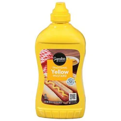 Signature Select Mustard Traditional Yellow Bottle - 20 Oz