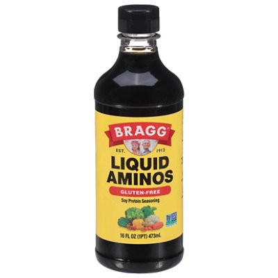 slide 1 of 1, Bragg Liquid Aminos All Purpose Seasoning All Natural - 16 Fl. Oz., 16 fl oz