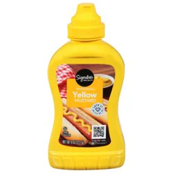 Signature Select Mustard Traditional Yellow Bottle - 8 Oz