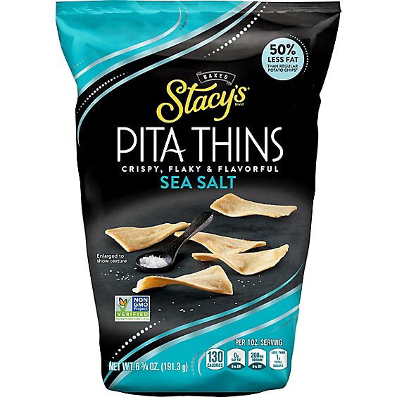 slide 1 of 13, Stacy's Pita Thin Baked Chips Sea Salt - 6.75 Oz, 6.75 oz