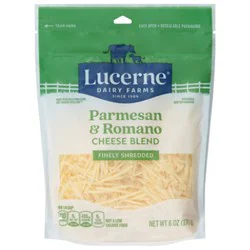 Lucerne Cheese Finely Shredded Parmesan & Romano - 6 Oz