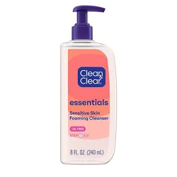 Clean & Clear Essentials Facial Cleanser Foaming Step 1 - 8 Fl. Oz.
