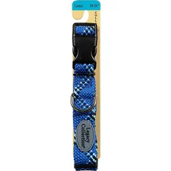 Legacy Collection Dog Collar Large 18 To 26 Inch Braided Blue Card - Each