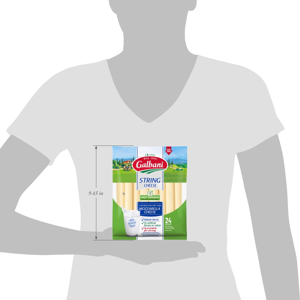 slide 2 of 12, Galbani Stringsters Riddles & Trivia Cheese - 24 Oz, 24 oz