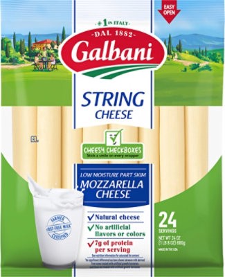 slide 1 of 12, Galbani Stringsters Riddles & Trivia Cheese - 24 Oz, 24 oz